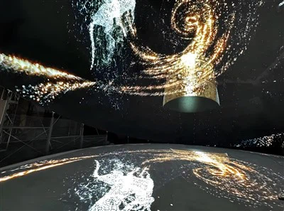 LED läpikuultava Dome -teatteri